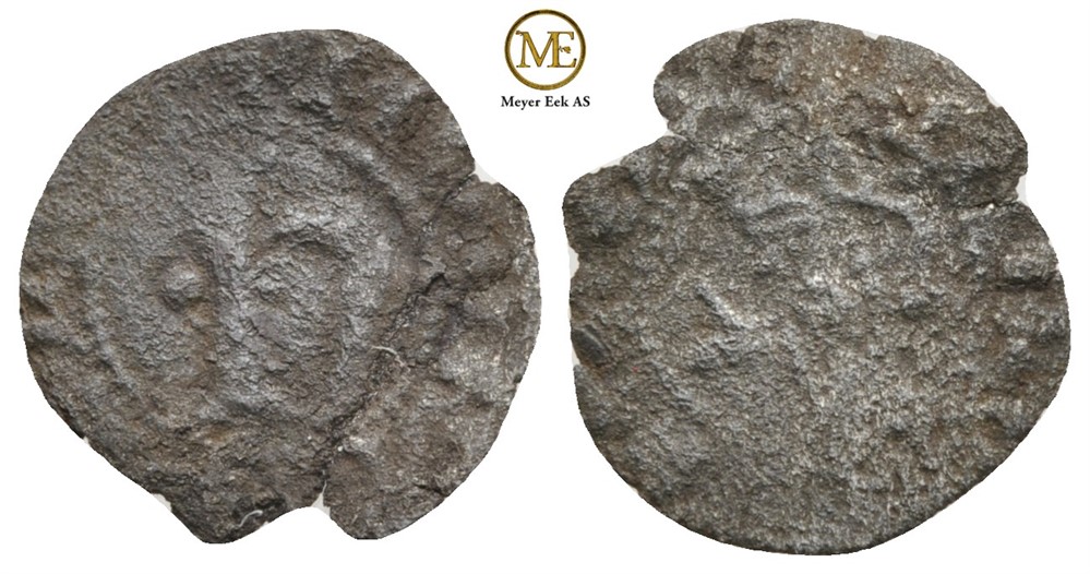1/2 penning Håkon V Magnusson (1299-1319) Kv.1-