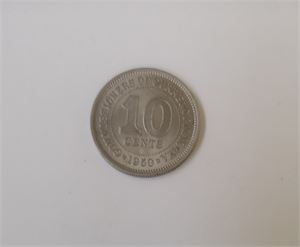 Malaya 10 cents 1950