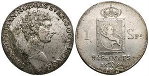Speciedaler 1824 Carl XIV Johan. Kv.01