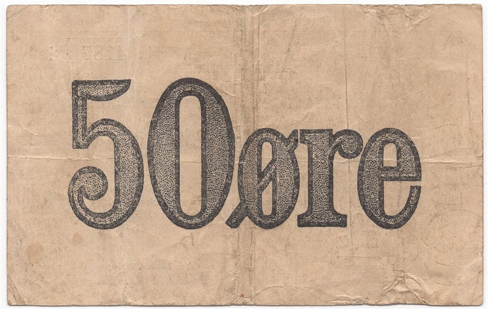 50 øre 1953/54 serie G. SNSK. Kv.1-