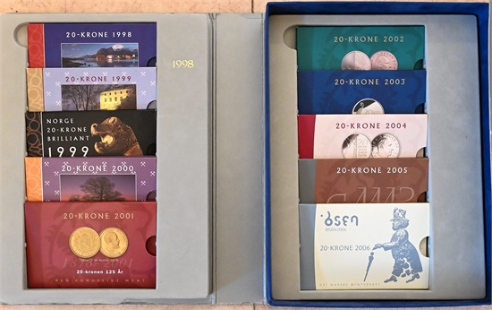 Norge 20 kroner  1998 - 2006 i Brilliant