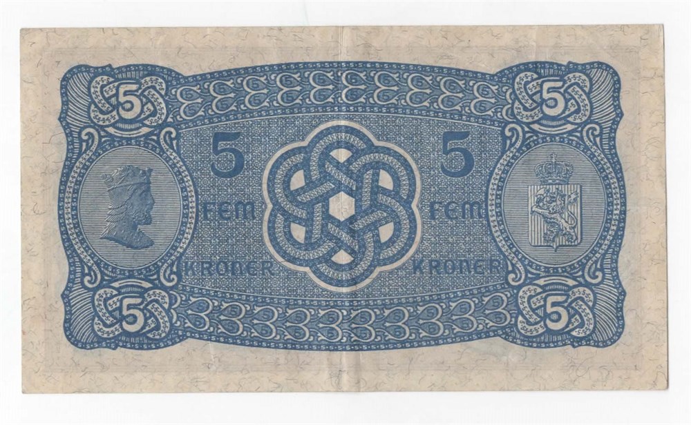 5 kroner 1942 U kv. 1