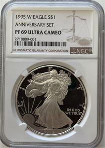 Silver Eagle 1995 - W. PF 69 Ultra Cameo