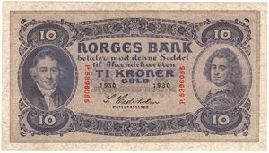 10 kroner 1930 P.5396055. Kv.01