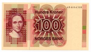 100 kroner 1981 AB ex. RMF 6.2.18