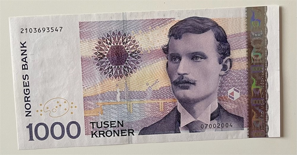 1000 kroner 2004. Kv.0/01
