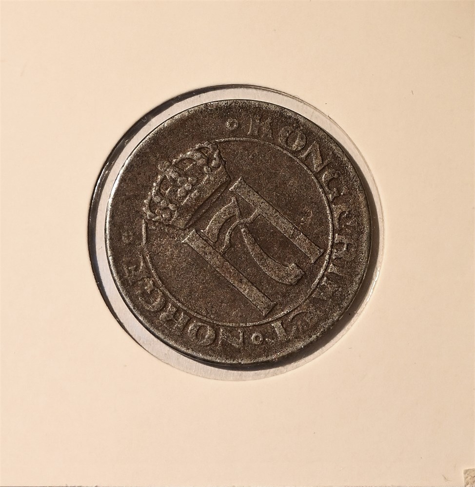 Norge 5 øre 1918 jern kv. 1