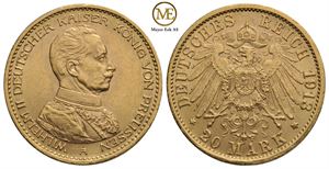 20 mark 1913 Wilhelm II. Kv.01