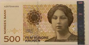 500 kroner 2005.  67 EPQ. Kv.0