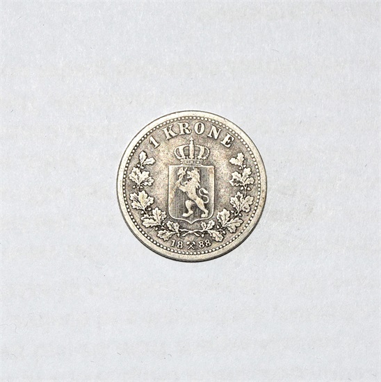 Norge 1 krone 1888 kv 1/1-
