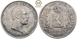 Speciedaler 1862 Carl XV. Kv.1/1+