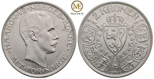 2 kroner 1917 Haakon VII. Kv.0/01