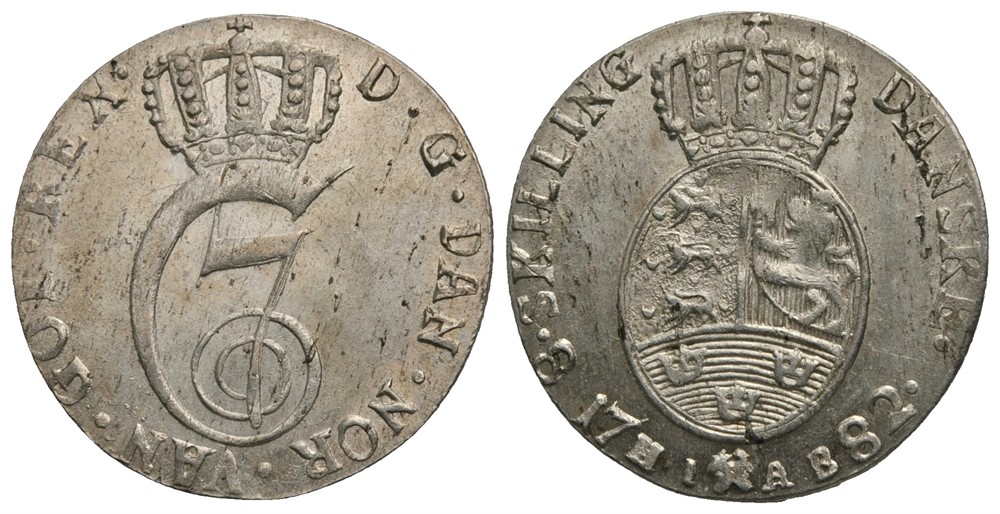 8 skilling 1782 Christian VII. Kv.0