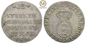 1/15 speciedaler 1798 Christian VII. Kv.1+
