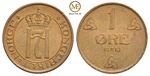 1 øre 1910 Haakon VII. Kv.0