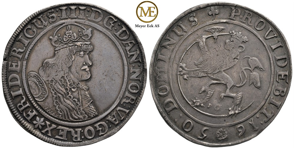 Speciedaler 1650 Frederik III. Kv.1+/01