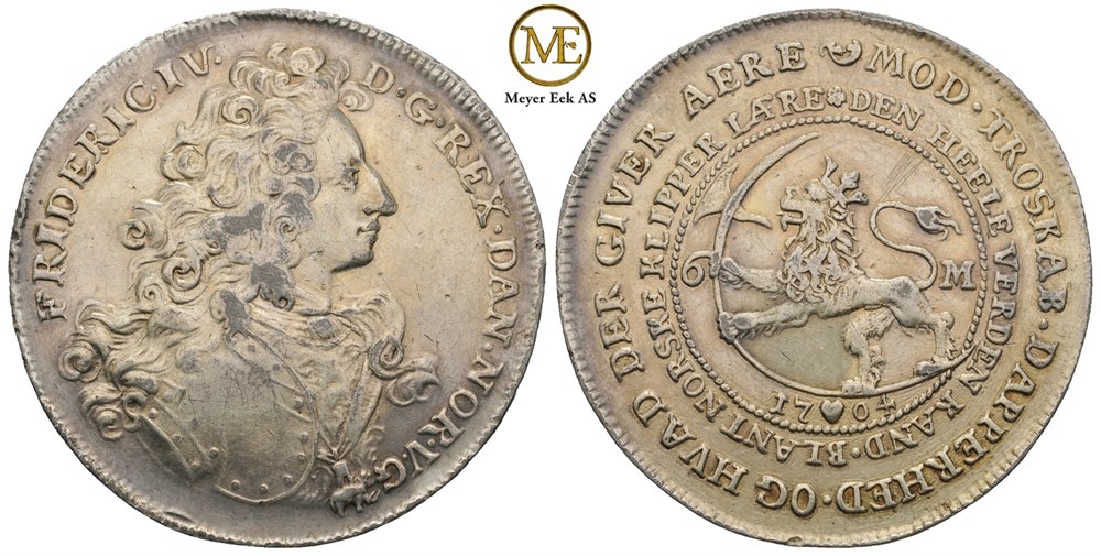 Reisedaler 1704 Frederik IV. Kv.1+