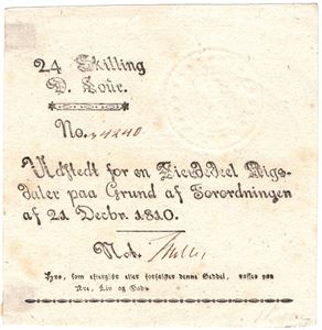 24 skilling 1810. No.34240. Kv.0/01