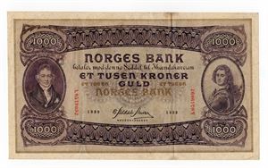 1000 kroner 1939 A