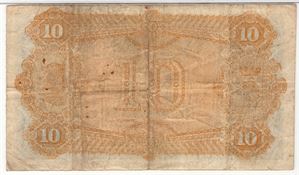 10 kroner 1897 C.0828401 Oscar II. SS-Seddel. Sign. Quale. Kv.1/1-
