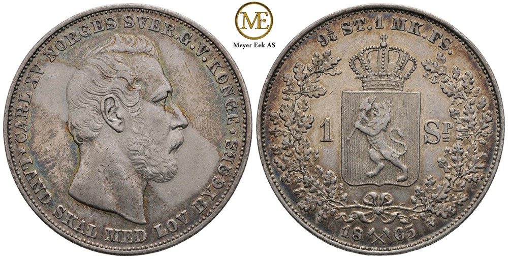 Speciedaler 1865 Carl XV. Kv.01
