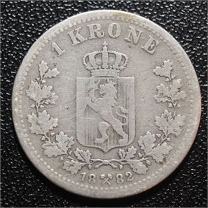 1 krone 1882 kv. 1-/1