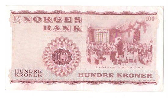 Norge 100 kroner 1964 Z kv. 1+