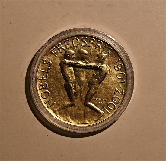 Norge 1500 kroner Nobelmynten 2001 kv. Proof