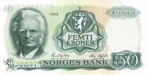 50 kroner 1983 P. Kv.0