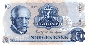 10 kroner 1977 HG erstatning ex. Skanfil 18.1.12