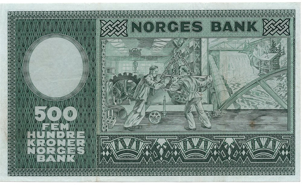500 kroner 1960 A.1136199. Kv.1/1+