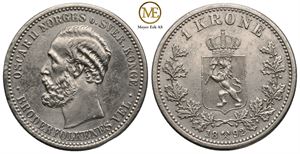 1 krone 1892 Oscar II. Kv.01