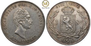 Speciedaler 1850 Oscar I. Kv.01