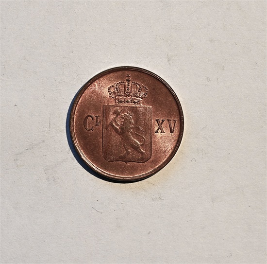 Norge 1/2 skilling 1863 kv. 01