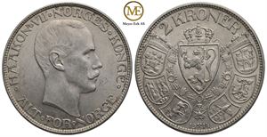 2 kroner 1914 Haakon VII. Kv.0/01