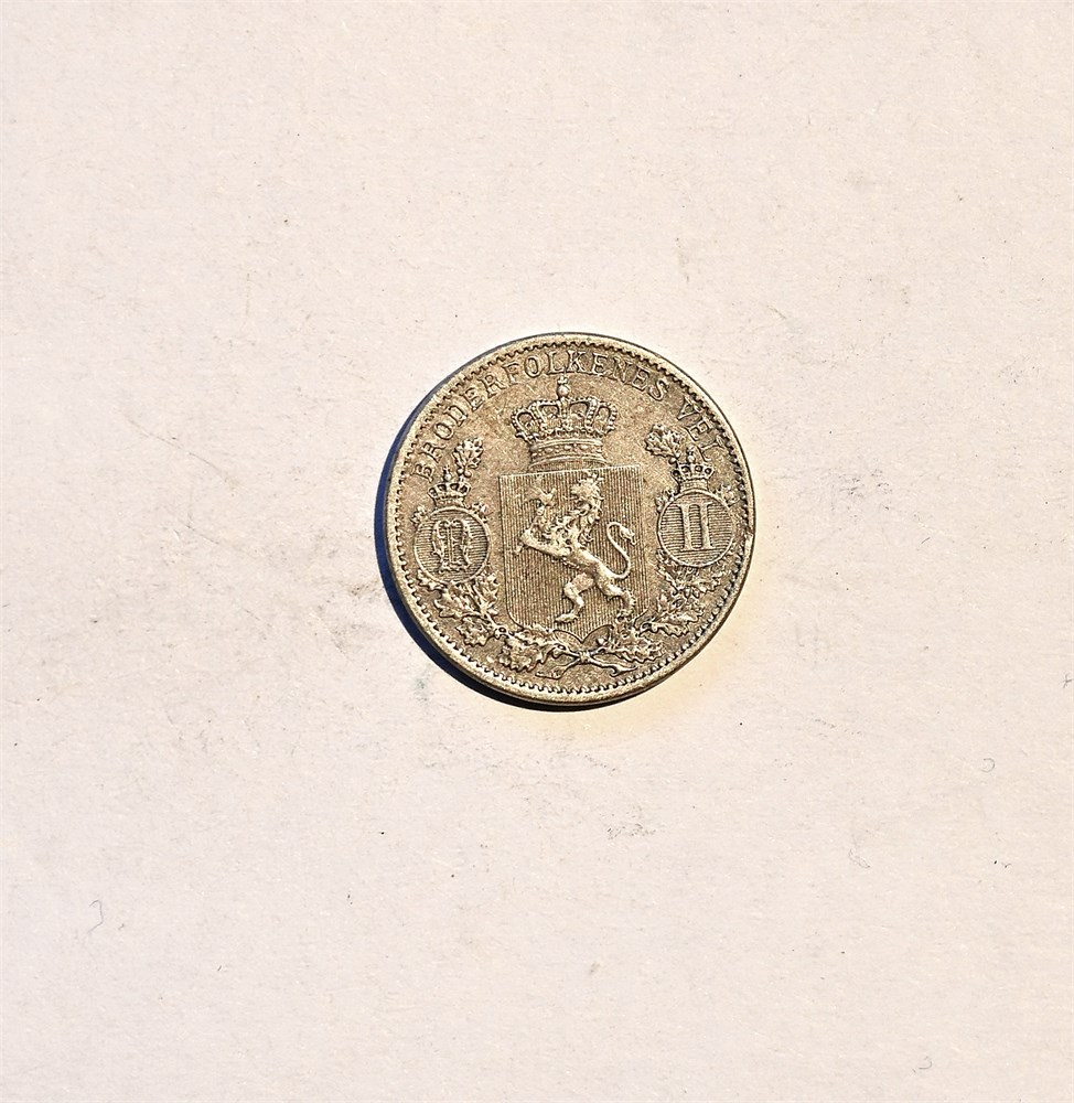 Norge 25 øre 1898 kv. 1+