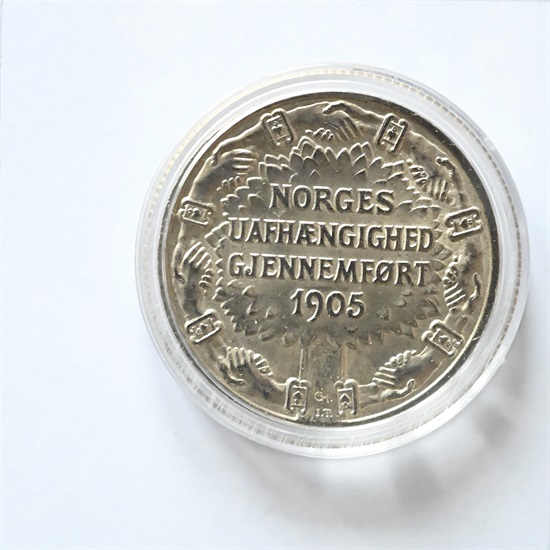 Norge 2 kroner 1906 uavhengig kv. 0/01