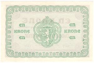 En krone 1917 F.3406209. Kv.0