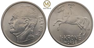1 krone 1965 Olav V. Kv.0