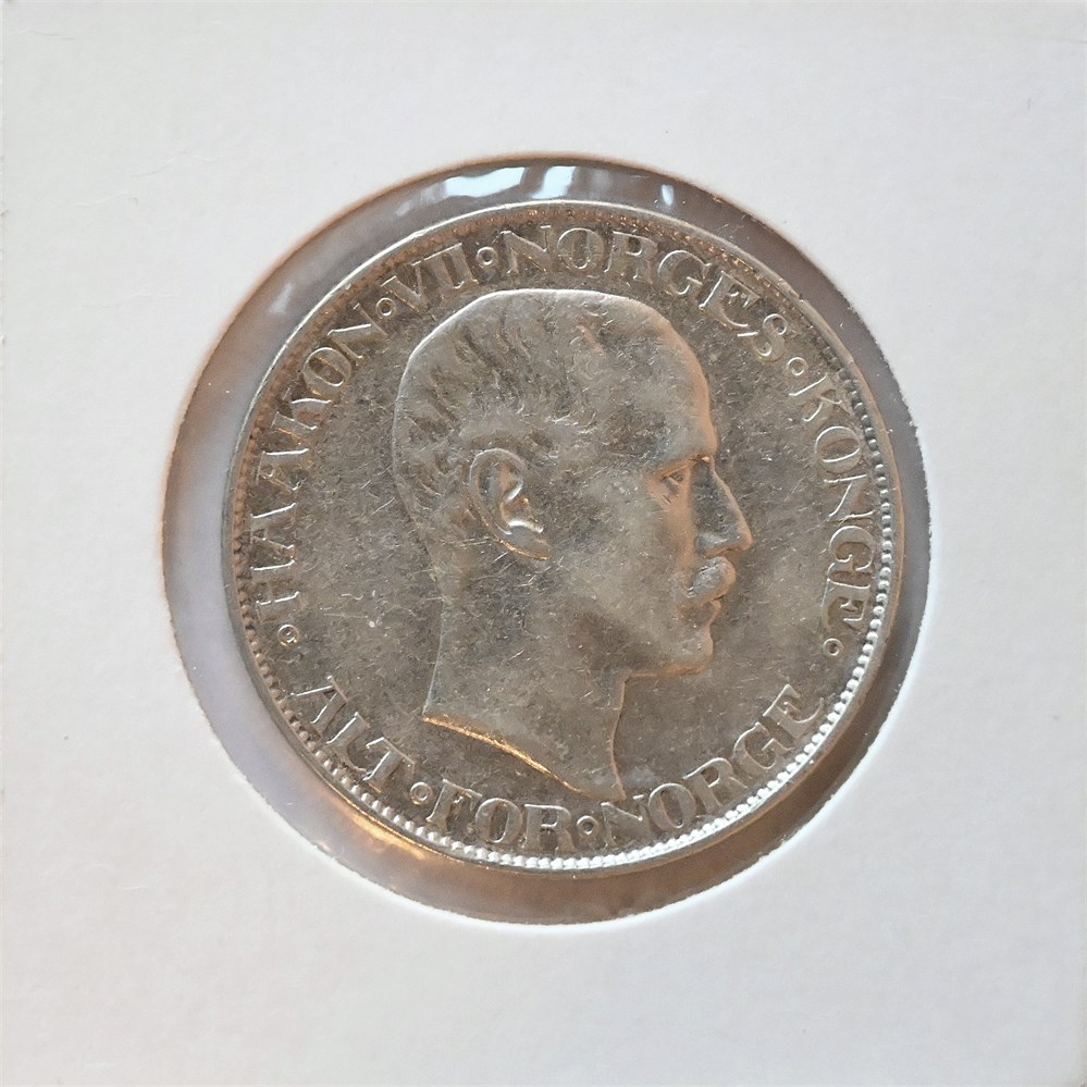 Norge 2 kroner 1908 kv. 1+/01