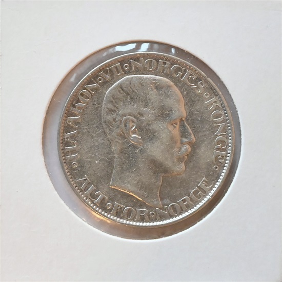 Norge 2 kroner 1908 kv. 1+/01