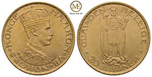 20 kroner 1910 Haakon VII. Kv.0/01