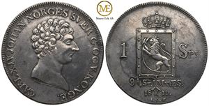 Speciedaler 1819 Carl XIV Johan. Kv.0/01