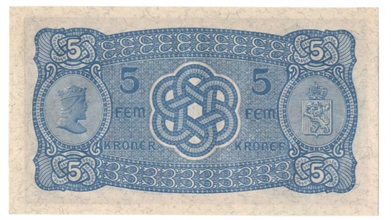 Norge 5 kroner 1942 U kv. 0