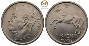 1 krone 1961 Olav V. Kv.0