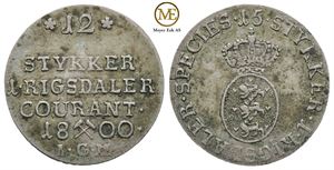1/15 speciedaler 1800 Christian VII. Kv.1/1+