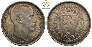 1 krone 1914 Haakon VII. Kv.0