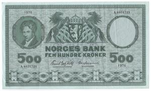 500 kroner 1976 A.6031721. Kv.1