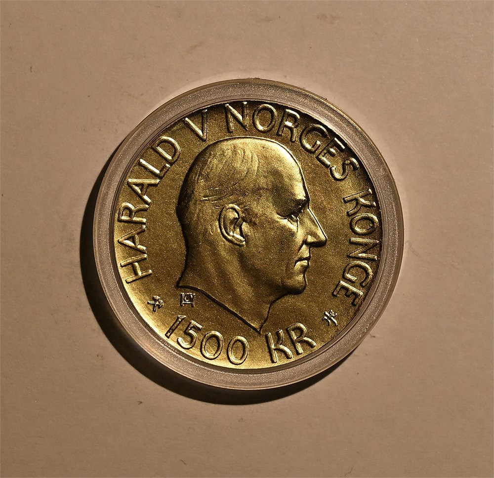 Norge 1500 kroner Nobelmynten 2001 kv. Proof