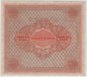 100 kroner 1945 A.5337659. 65 EPC. Kv.0
